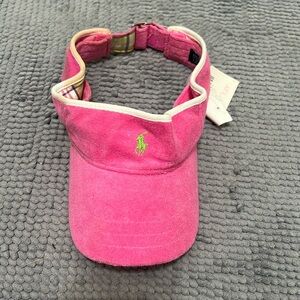 New Girls Pink Polo Visor